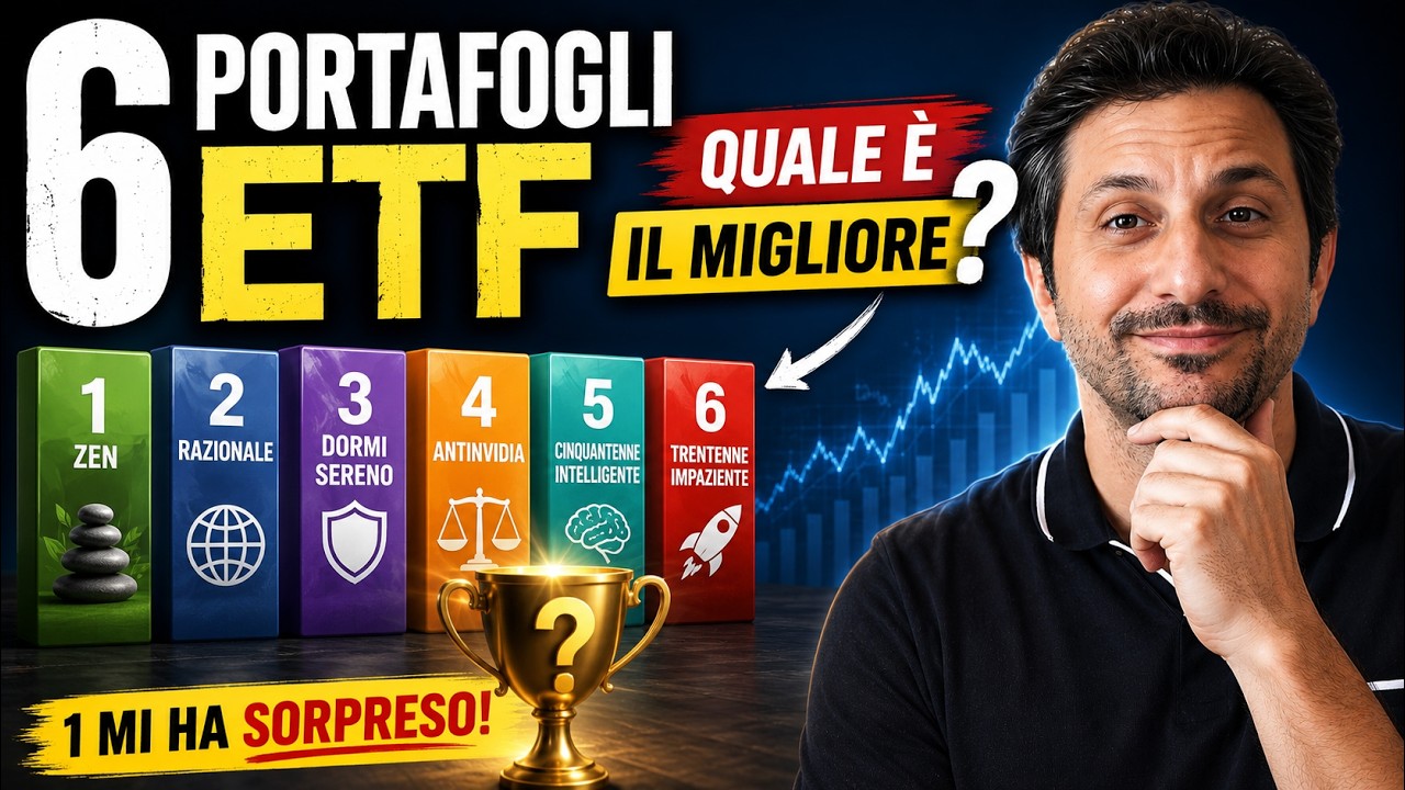 Ho Simulato 6 Portafogli ETF per 15 Anni: Uno Mi Ha Sorpreso
