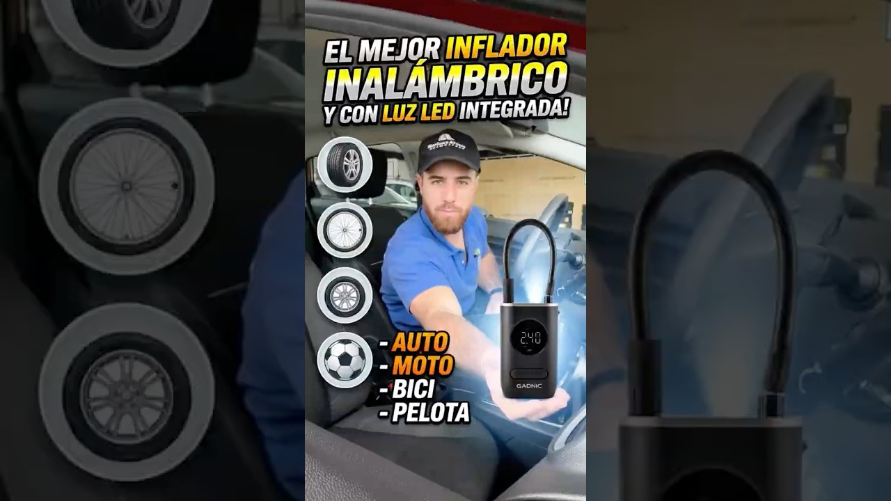 Demostración inflador Gadnic en auto