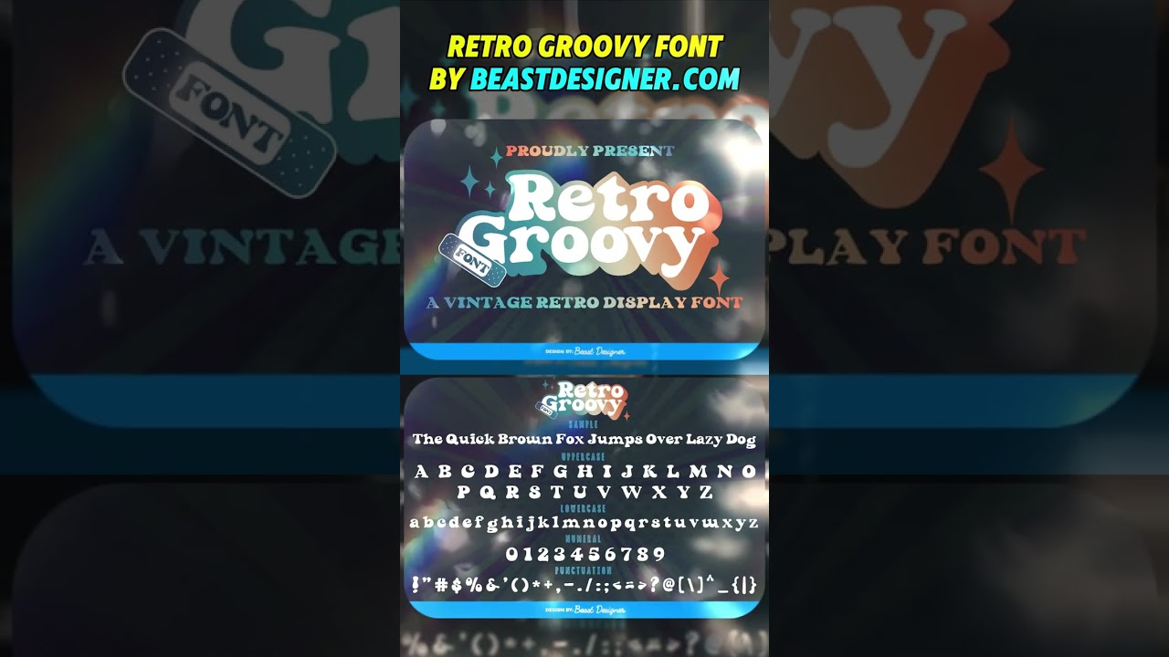 Retro Groovy Font by Beast Designer