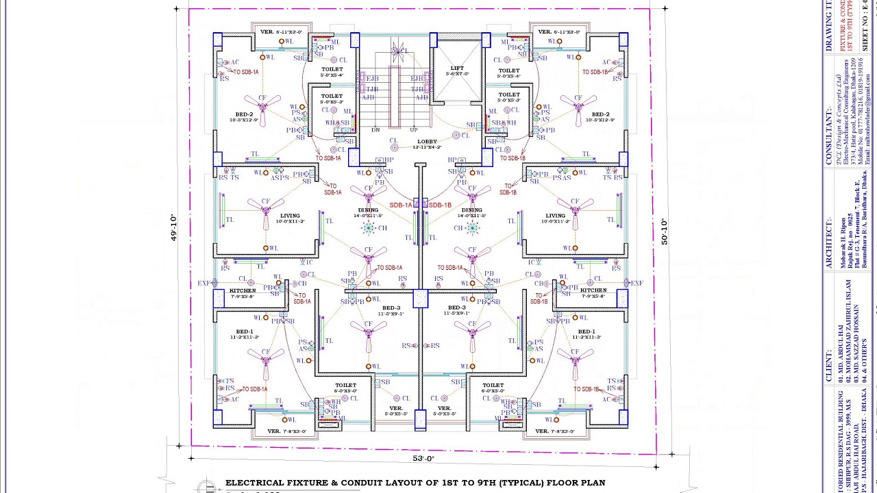 Electrical Design of Residential Building