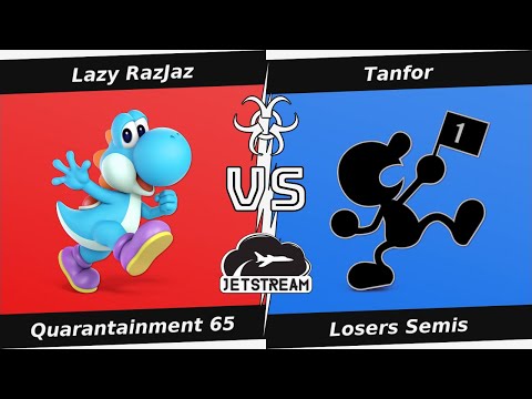Quarantainment 65 Losers Semis - Lazy RazJaz (Yoshi) Vs Tanfor (Game & Watch) - SSBU