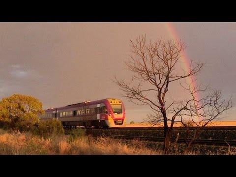 V/line Vlocity Passenger Train, the Sunset, and a Rainbow - PoathTV Australian Railways
