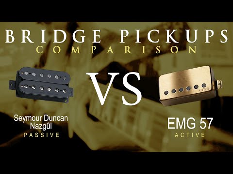 Seymour Duncan NAZGUL vs EMG 57 - Bridge Pickup Guitar Comparison / Demo