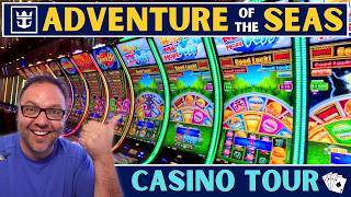 Royal Caribbean Adventure of the Seas Casino Royale Tour (Full Walkthrough!)