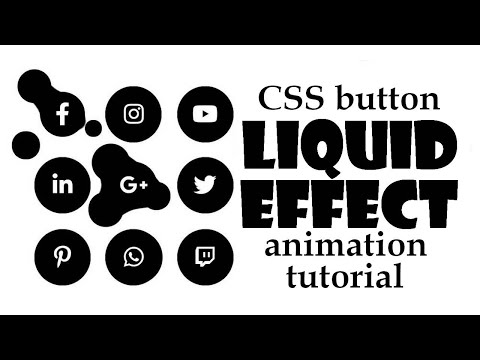CSS Button Animation Tutorial Liquid Goo Sticky Effect With SVG Filters
