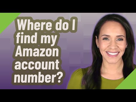 Where do I find my Amazon account number?