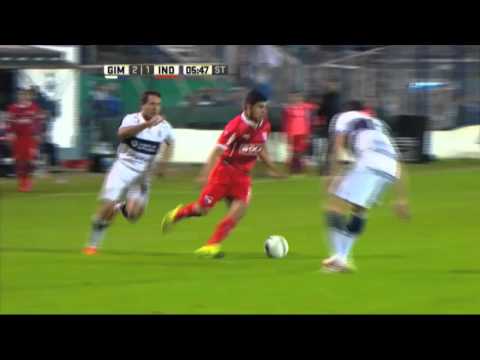 Gol de Benítez. Gimnasia 2 - Independiente 1. Fecha 14. Primera División 2016.