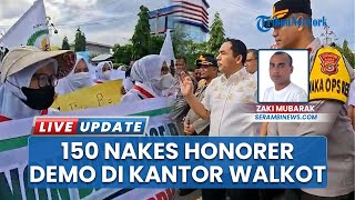 150 Nakes Honorer Geruduk Kantor Wali Kota Lhokseumawe, Minta Namanya Didaftarkan di BKN