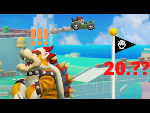 How Fast Can You Beat The Title Screen Levels in Super Mario Maker 2?