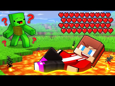 JJ Has 1.000.000 HEARTS and Troll Mikey in Minecraft (Maizen)