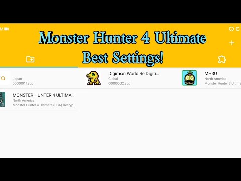 Monster Hunter 4 Ultimate "Playable Codes & Settings Guide" Citra Emulator for Android