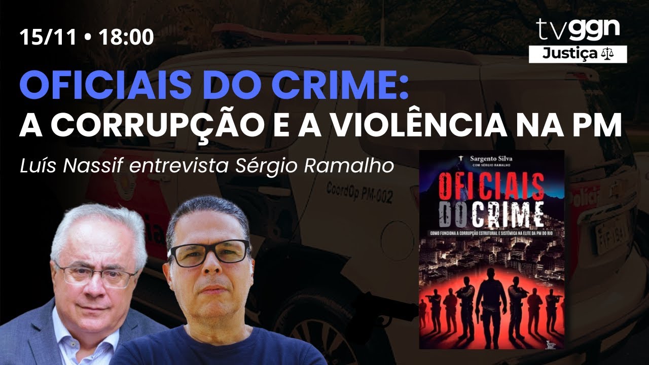SERGIO RAMALHO FALA SOBRE NOVO LIVRO 'OFICIAIS DO CRIME' - TVGGN JUSTIÇA (15/11/24)