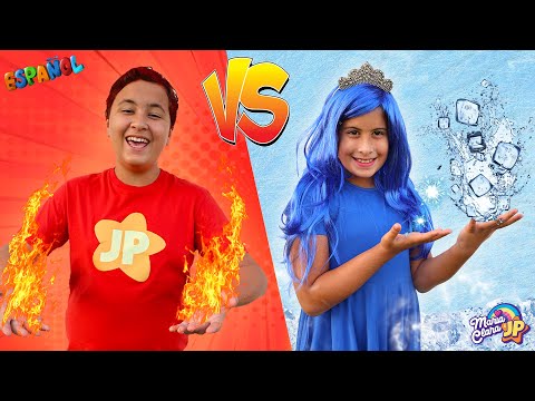 Maria Clara y JP hacen el desafío frío vs caliente 🔥❄️