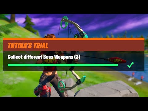 Collect Different Boss Weapons (3) All Locations Guide - Fortnite TNTina's Trial Challenges