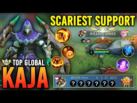 SCARIEST SUPPORT!! KAJA BEST BUILD 2023 | TOP GLOBAL KAJA GAMEPLAY - MOBILE LEGENDS
