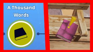 A Thousand Words : Collect books for SEE-bot in a 70+ Ghost Town zone || Fortnite STW