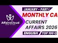 January 2026 Current Affairs Part I English Monthly Current Affairs AffairsCloud
