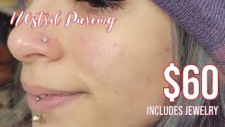 Nostril Piercing $60 at Multnomah Piercing