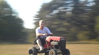 preview picture of video 'Lawnmower driving in Tystberga, part two'