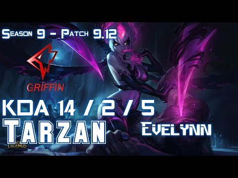 GRF Tarzan EVELYNN vs GRAGAS Jungle - Patch 9.12 KR Ranked