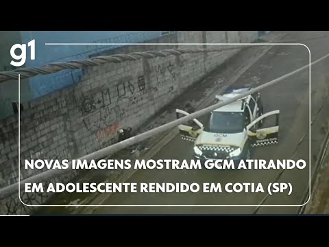 Novas imagens mostram GCM atirando em adolescente rendido após perseguição em Cotia (SP) #g1