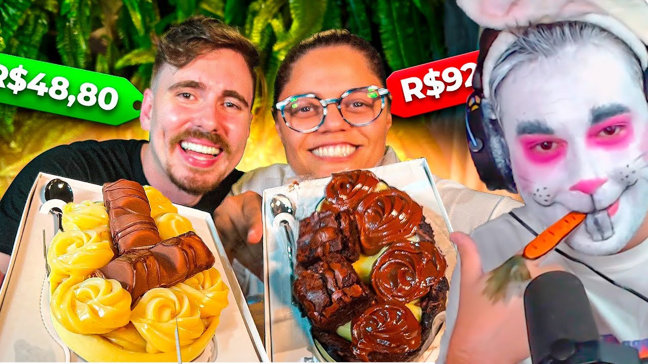 OVO DE PÁSCOA CARO VS BARATO DE 2024 + MAQUIAGEM DE COELHINHO 🐰