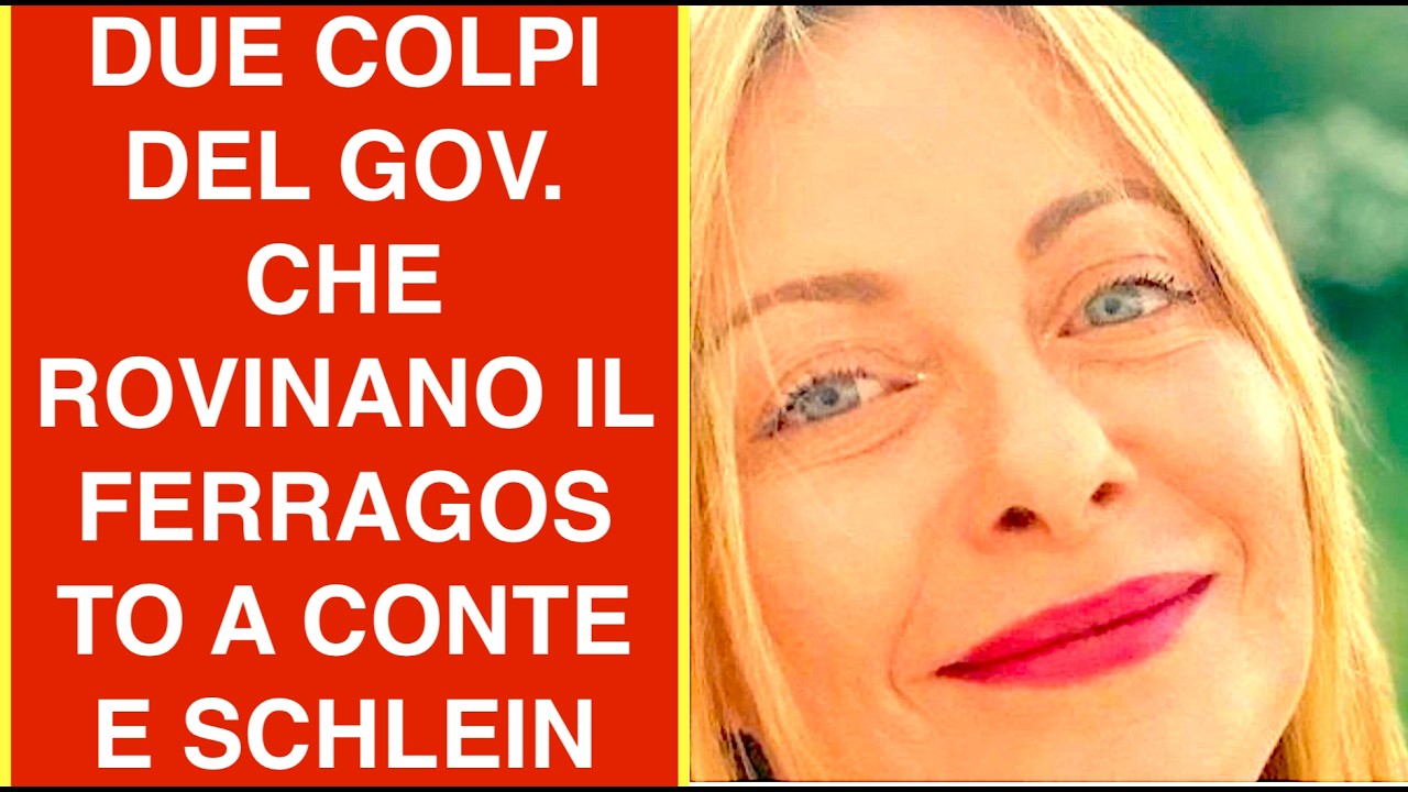 DUE COLPI DEL GOVERNO CHE ROVINANO IL FERRAGOSTO A CONTE E SCHLEIN