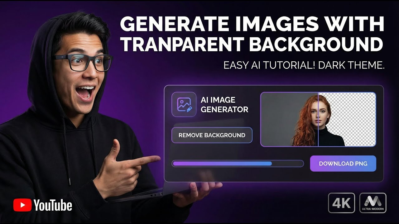 Generate Images with Transparent Background – Easy AI Tutorial