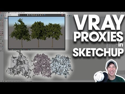 Getting Started Rendering in Vray (EP 7) - RENDERING WITH VRAY PROXIES in SketchUp