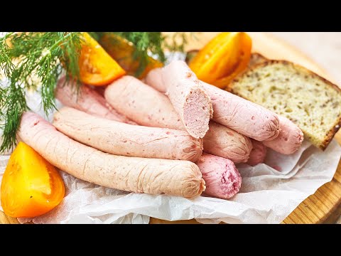 Домашние молочные сосиски за 30 минут