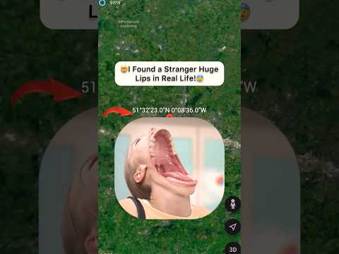 😰I Found a Very Stranger Lips in Real Life On Google Earth! #shorts #findwouldexploring