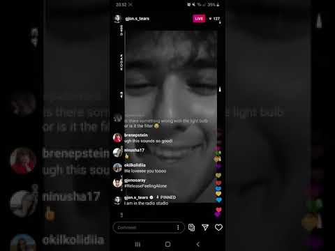 Gjon's Tears Livestream on 30th June 2020 (extract)