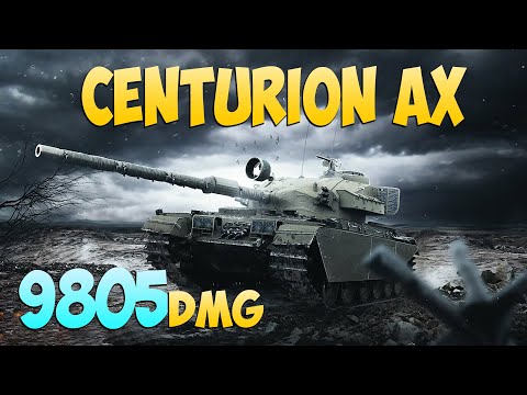 Centurion AX - 5 Frags 9.8K Damage - Protected! - World Of Tanks