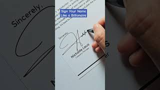 Download lagu Signature Like A Billionaire | Name: Nichelle Laus #signature #design #nichelle mp3