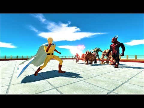 Infernals vs superhero Animal Revolt Battle Simulator