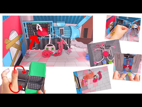 DIY♥ MOMMY LONG LEGS WITH THE GRINDER - POPPY PLAYTIME CHAPTER2 GAMING BOOK  파피플레이타임챕터2 마미롱레그 분쇄 게임북