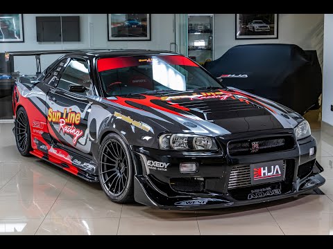 Sunline Racing Demo Nissan Skyline R34 GT-R 700PS + Driving footage
