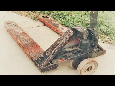 Restoration forklift truck old broken | Restore lifting machine Hydraulic rusty oil rusty Video