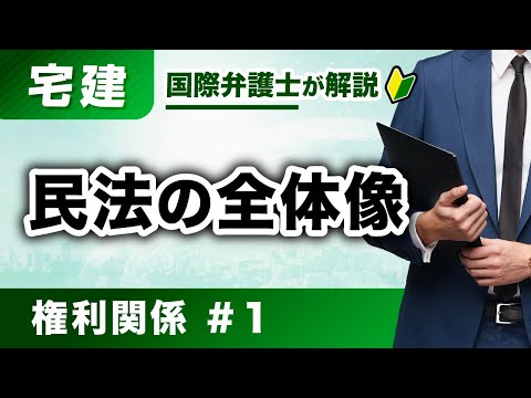 【宅建 2026】見るだけで民法が得意科目に！第1回：民法の全体像 （K-01）