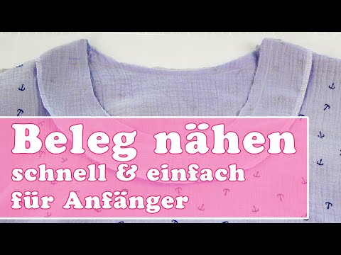 Das solltest Du wissen: Beleg nähen 💡 schnell und einfach erklärt für Anfänger