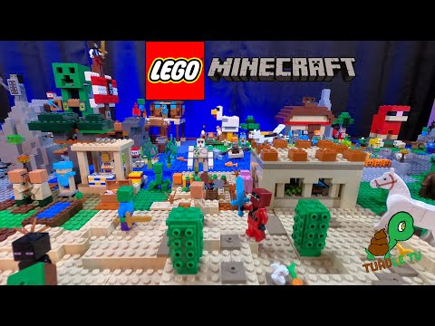 EPIC Lego Minecraft World! 8 Biomes in ONE!