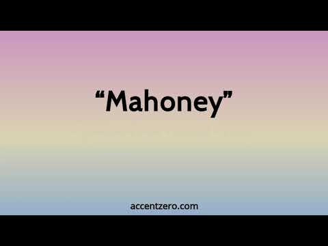 Pronounce "Mahoney" - Brazilian accent vs. native U.S.