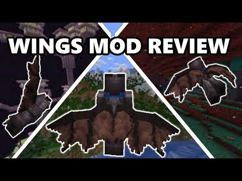 THE *ULTIMATE* WINGS MOD! | Minecraft Mod Review!