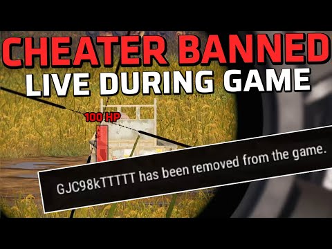 CHEATER BANNED LIVE WHILE SPECTATING  - PUBG