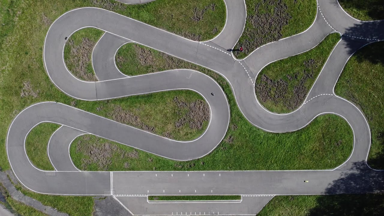 Ruda Śląska drone perspective (s0, whole track, other cars)