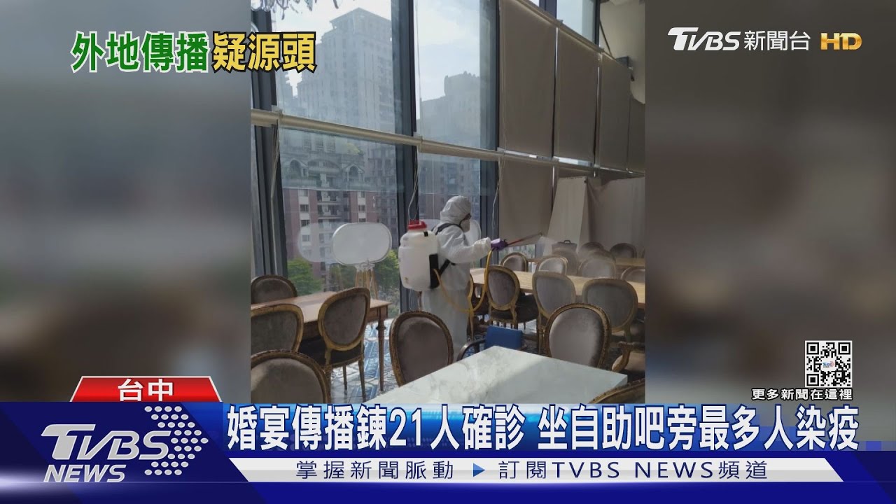 婚宴傳播鍊21人確診　坐自助吧旁最多人中