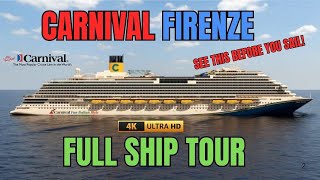 Carnival Firenze Ship Tour: Explore Staterooms, Dining & Amenities!