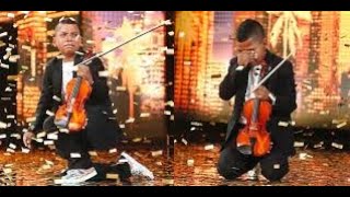 Tyler Butler-Figueroa Violinist audition Golden Buzzer &quot;Stronger&quot; Kelly Clarkson Raleigh NC #AGT S14