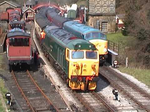 Class 44 and Class 37s archive film of locos in action.