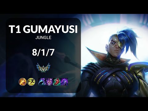 T1 Gumayusi Kayn vs Nidalee JUNGLE - KR CHALLENGER Patch 15.3